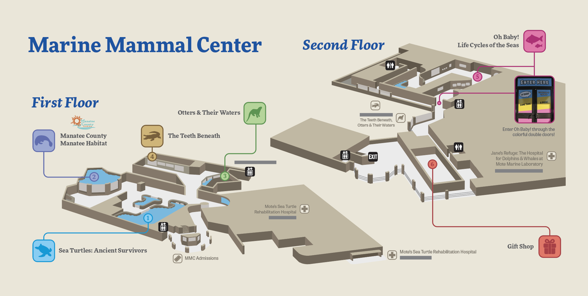 Mote Marine Mammal Center Floorplan Map