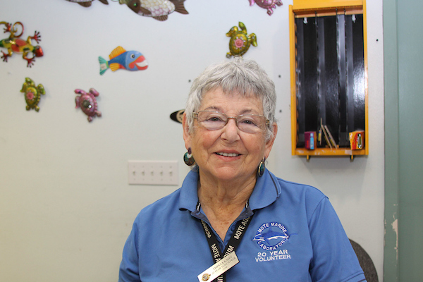 Thekla Kahn has been a volunteer at Mote for 30 years