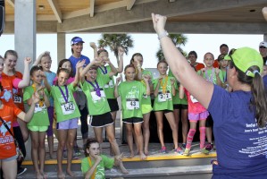 Positive Tracks staff invite kids to celebrate their success in helping Mote Marine Laboratory’s 29th Annual Run for the Turtles raise more funds for sea turtles.