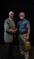 35-year Mote volunteer Trustee Fred Derr (left) & Mote President & CEO Dr. Michael P. Crosby