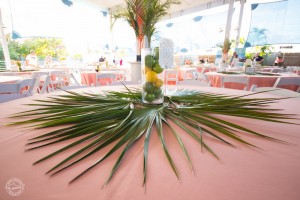 Mote’s 2017 Party on the Pass: “Hot Night in Old Havana” featured centerpieces with palm fronds and citruses. 