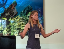 Senior Biologist Sarah Hamlyn presents on Outplanting Design & Techniques