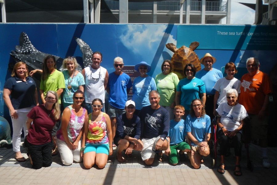 Longboat Key Turtle Watch poses for a picture.
