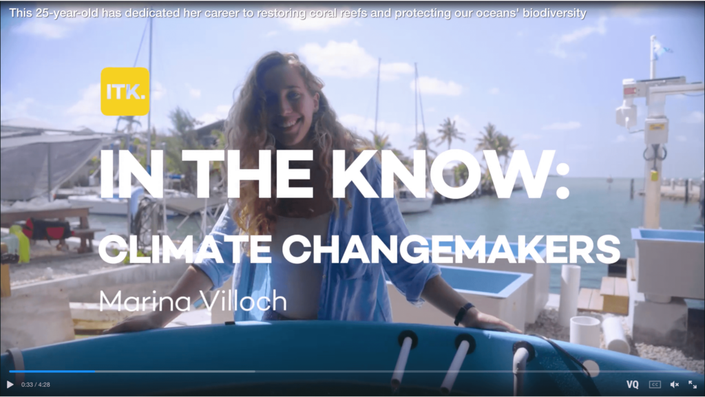 Screenshot from Yahoo In The Know video interview with Marina Villoch at Mote