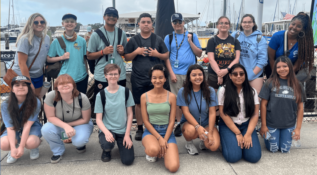 Students participating in the Ocean Guardians program launched by Mote in partnership with Community Foundation of Sarasota County