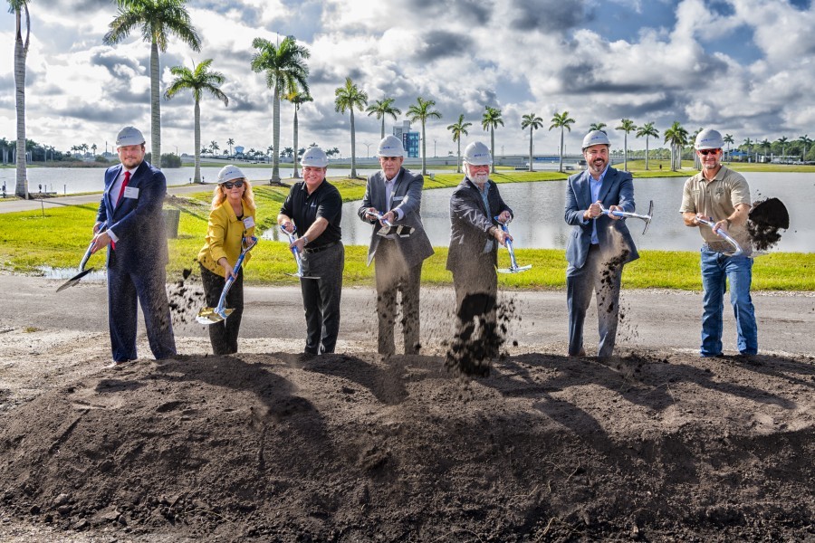 Federal, state and local elected officials help Mote Pres/CEO Dr. Crosby and Board Chairman Dr. Sam Seider break ground for the new Mote SEA