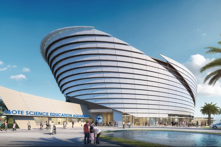 Rendering of Mote Science Education Aquarium.
