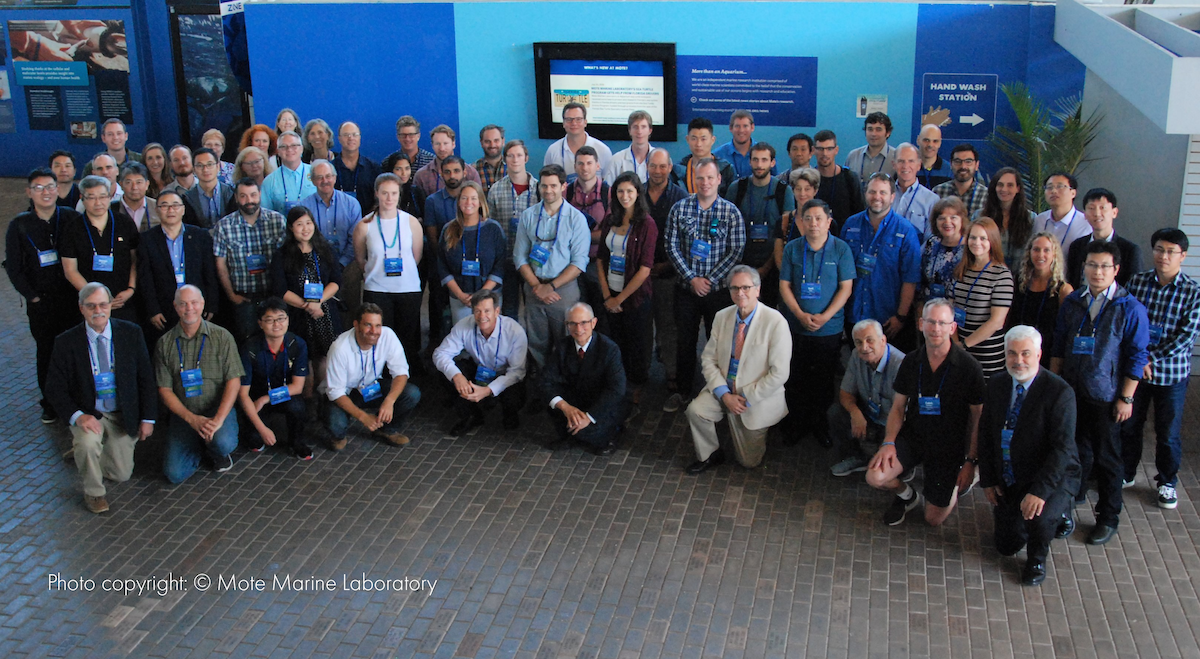 Group photo of participants in the 2019 fisheries enhancement symposium held at Mote