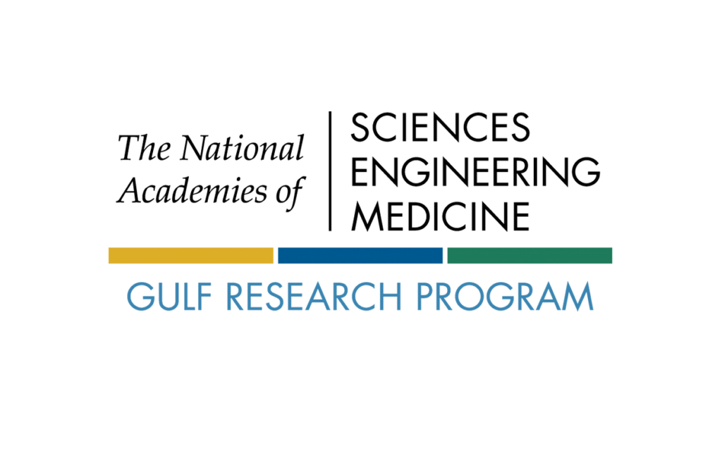 Logo of the National Academies of Sciences, Engineering and Medicine Gulf Research Program.