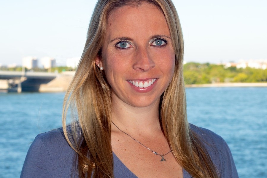 Portrait of Dr. Greene standing in front of Sarasota Bay.