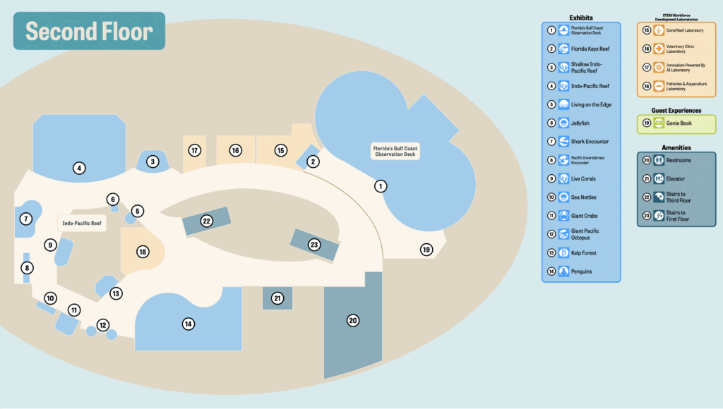 Second floor map of Mote SEA. Click to expand.