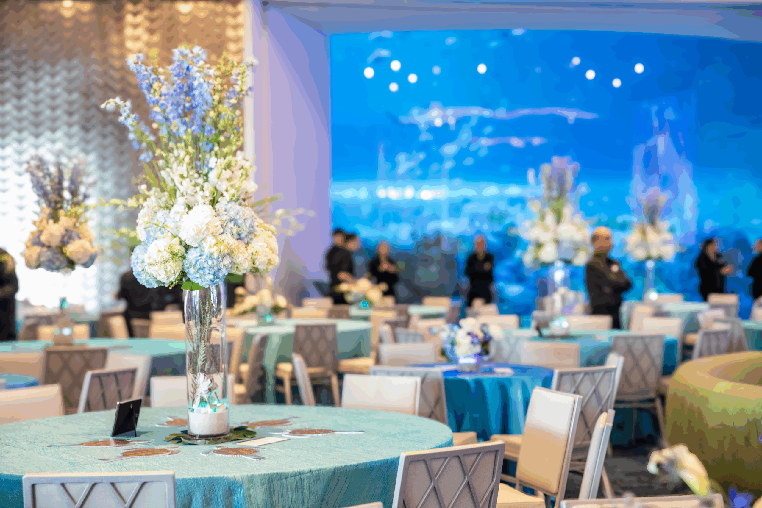 Mote Science Education Aquarium decorated for a special event