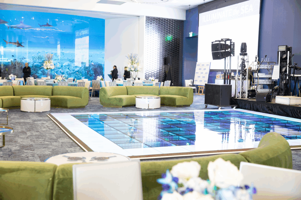 Mote Science Education Aquarium decorated for a special event