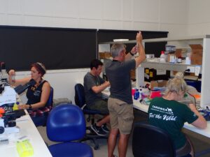 Claire Lager, Jon Daly and Mike Henley, Heron Island AUS