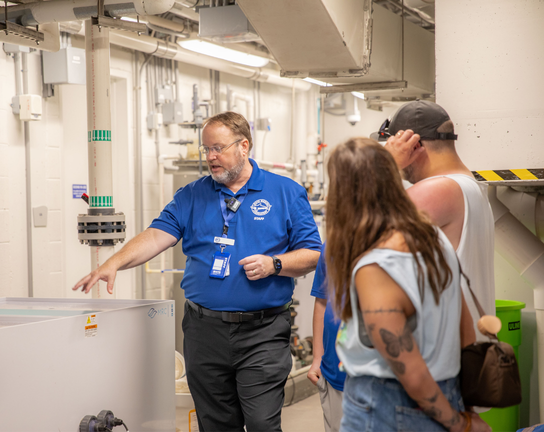 Mote Staff and guests on a Behind the Scenes tour